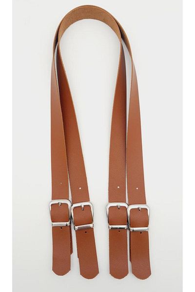 angel çanta aksesuar Αξεσουάρ Angel Bag Μοντέλο με αγκράφα από συνθετικό δέρμα Ταν Χρώμα Διπλή λαβή τσάντας Ασημί μέταλλο