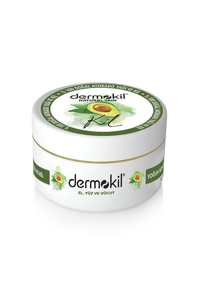 Dermokil Avocado Colored Hand Face Body Care Cream - 300 ml