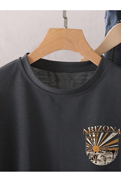 MOONBULL Unisex Arizona Back Printed Oversize T-shirt