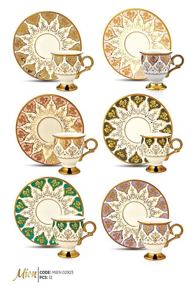MİEN Mien Colorful Cup Set for 6 People
