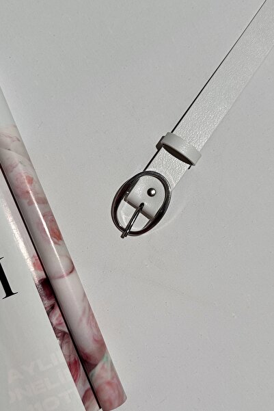 LİA KEMER Жіночий еліпсний ремінь із срібною пряжкою Ремінь для пояса Ремінь ...