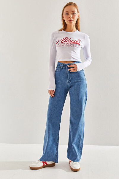 Bianco Lucci Women's Laser Cut Trousers