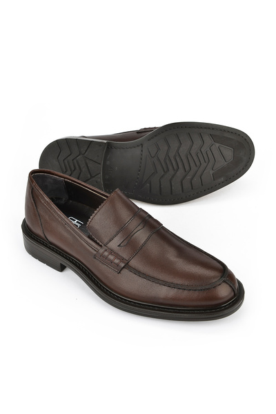 Ziya Ανδρικά παπούτσια από γνήσιο δέρμα - 141744z2386 Καφέ