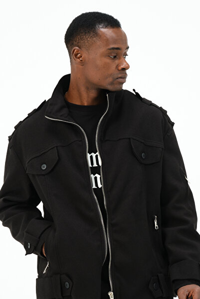 Ex-pent Siyah Cepli Dokuma Ceket 7002-5222