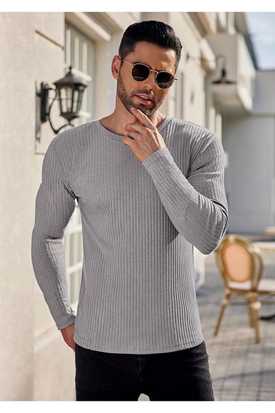 youknitwear you Pulover pentru bărbați cu gât portofin