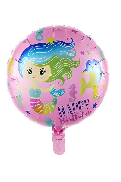 Bkmc 18 İNC YUVARLAK DENİZ KIZI FOLYO BALON