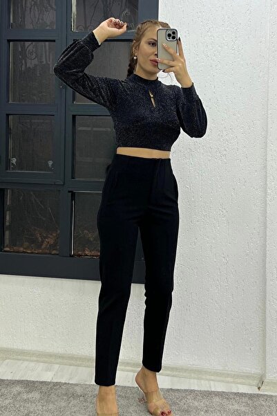 İrka Moda Crop Kumaş Zara Model Pantolon