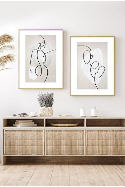 Gepetto Wood Ahşap 2'li Minimalist Tablo