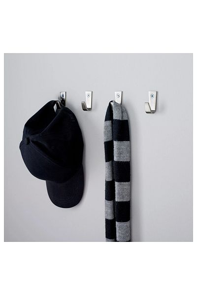 IKEA Κρεμάστρες τοίχου 3,9 cm Μικρού μεγέθους 4 τεμαχίων - Επικάλυψη ψευδαργύρου και νικελίου
