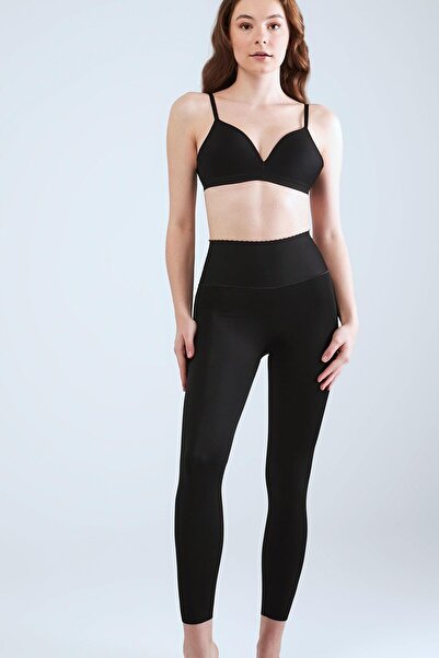 AsyaModa CAPELLA likralı yüksek bel tayt