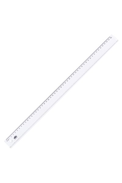 HATAS Standard Ruler Plastic Wide Transparent 50 Cm 0170-25 Pieces Package-25 Pieces-Pack