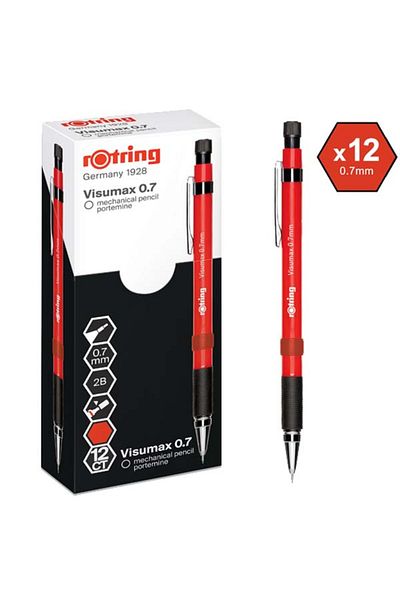 Rotring Versatil Pen Visumax 0.7 Mm Red (12 PCS)