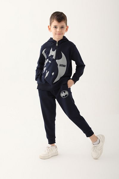 Batman L1606-3 Boy's Tracksuit Navy Blue
