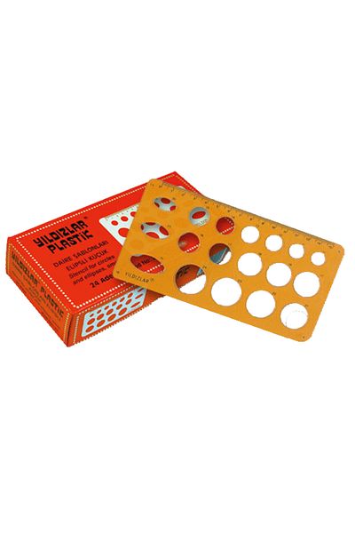 YILDIZLAR HOME Stars Circle Template Ellipse Small (24 Pieces)