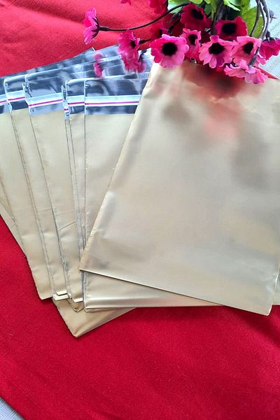Emtory Home (50 Pieces) 15x25 cm Gold Gift Package with Janjan - Adhesive