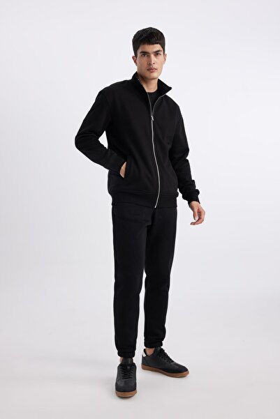 DeFacto Jogger Sweatpants Standard Fit Basic ίσια μέση με κορδόνια ελαστική με τσέπες στα πόδια A6468ax24sp