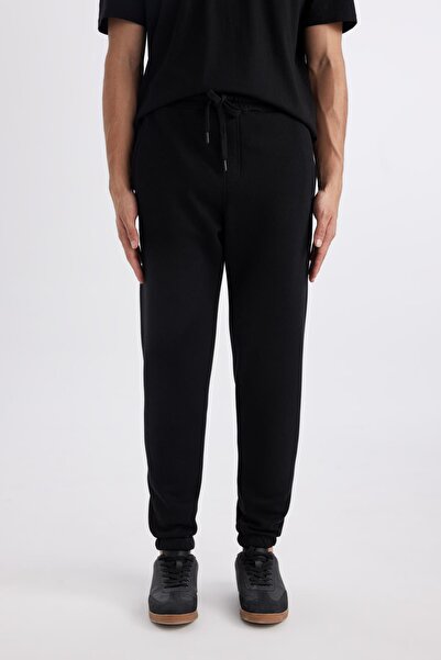 DeFacto Jogger Sweatpants Standard Fit Basic ίσια μέση με κορδόνια ελαστική με τσέπες στα πόδια A6468ax24sp