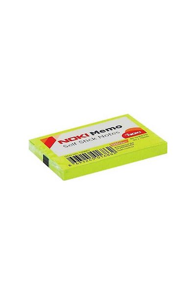 Noki Adhesive Note Paper 51x75 Green No:12006Y