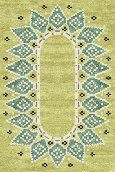 Rugs Modern Halı Mira – Covor decorativ verde deschis cu imprimeu geometric, ...