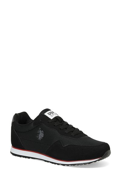 U.S. Polo Assn. حذاء رياضي رجالي أسود من FERLAND 3FX