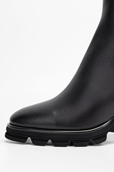 Tamer Tanca Kadın Hakiki Deri Topuklu Bot 775 900 Bn Bot Sk23/24