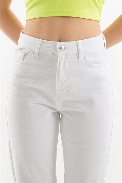 Geppetto Cindy White - Pantaloni de jeans din anii 90 de zi cu zi 2024