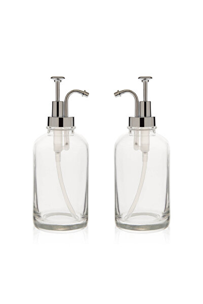 MİEN Mien 2-Piece Liquid Soap Dispenser - Silver - 500 ml