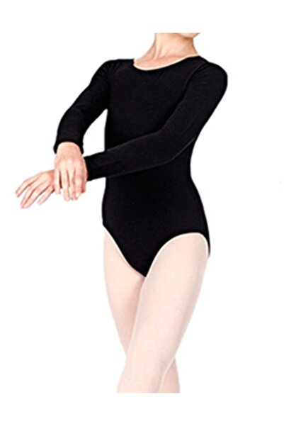 Masal Kostüm Uzun Kol Çalışma Mayosu Dans Bale Cimnastik Gym-01