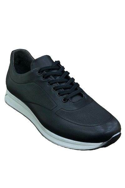 PATRON SHOES PATRON Black Leather Sports Shoes