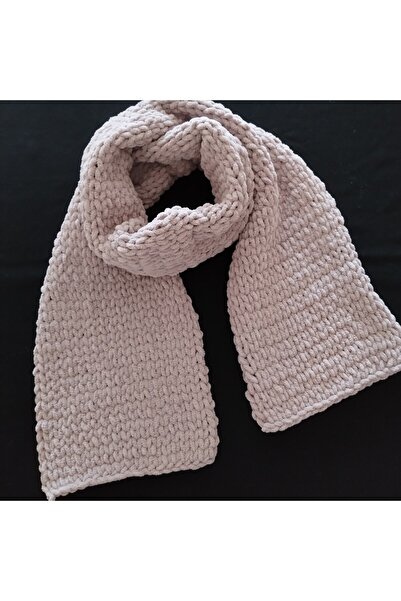 Küçük Burjuva El Örgü Kadife Atkı