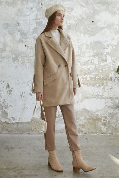 InStyle Maner cu detaliu epolet pentru sprancene - bej