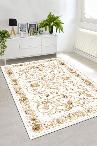 Thalia Home Kaymaz Tabanlı Yıkanabilir Baskılı Mutfak Halısı Koridor Halısı