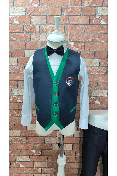 HAYTA Set Vestă Copii cu Cămașă Bahama Bleumarin Verde