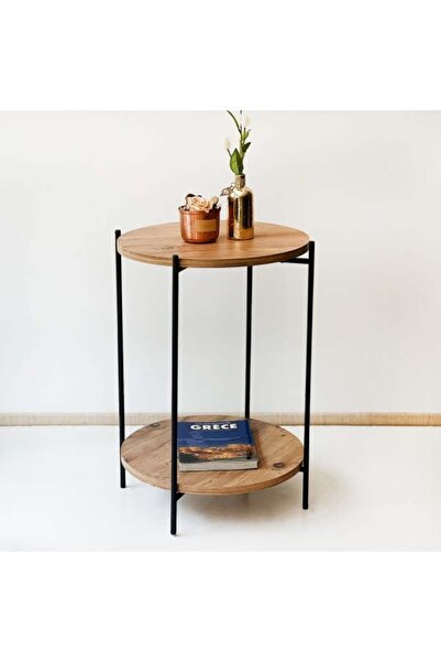 eportatif Yuvarlak Orta Sehpa Dekoratif Zigon Sehpa 1114