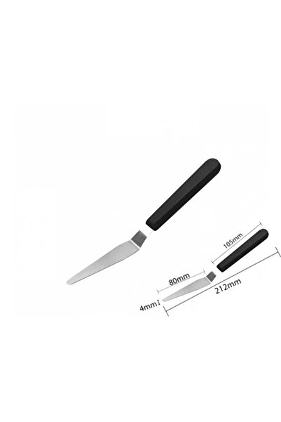 Cesil Sivri Eğik Paslanmaz Spatula