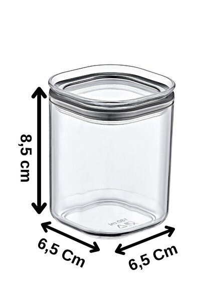 Tuka Home 12 Adet Contalı Kare 180 ml Baharat Saklama Kabı