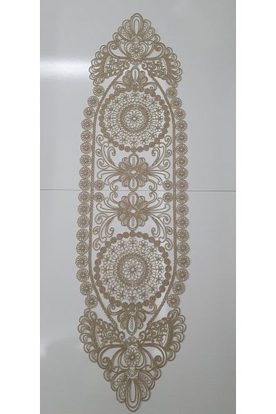 WENESSİ Пътека за шнур с шарка на маргаритки (37×135 см)
