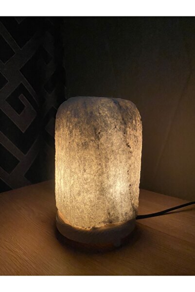 İPEKSOY Çankırı Kaya Tuz Lambası 3 - 4 Kg (KABLO AMPUL) Kare Gece Lambası Açm...