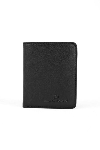 Lal Shoes & Bags Мъжки портфейл от естествена кожа - черен