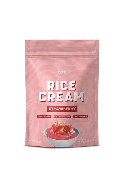 bahs. Rice Cream Strawberry - 800gr - 18 Serves