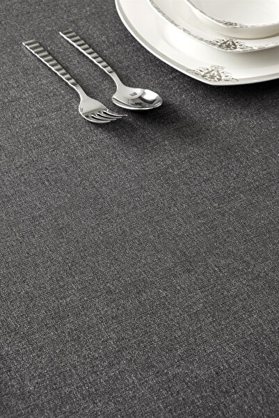 Denizli Concept Grande Anthracite Tablecloth - Stain Resistant and Stylish Design