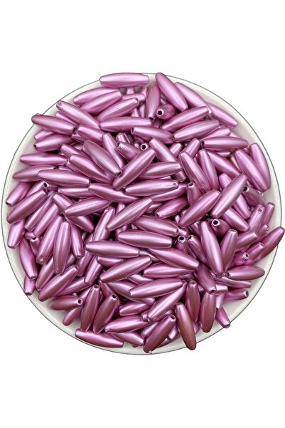 Hedef Bijuteri لون وردي مطفي معدني كبير عصا الشعير نموذج الخرز، المجوهرات، خر...