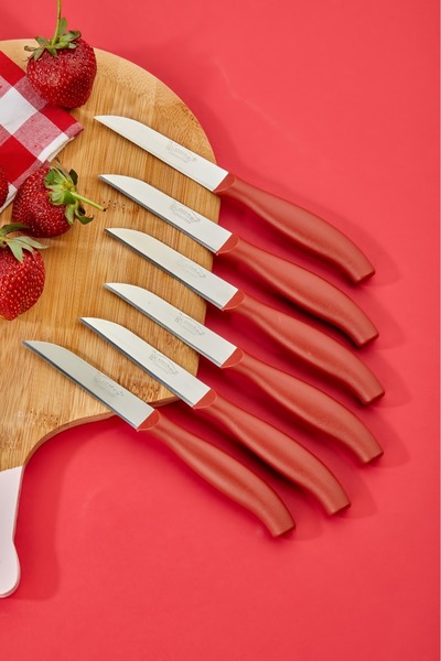 Cooker 6 Lı Lüx Paslanmaz Çelik Sebze Ve Meyve Bıçağı