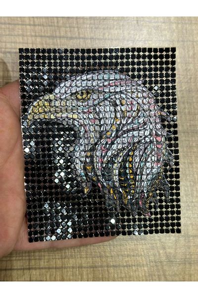 Gönülden Tasarım 10X8 CM FERĂȚĂ ADESIVĂ ŞAHIN BIRD EMBLEMA PATCH CUSUT ACCESORIUL HOBBY