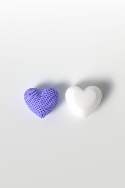 Cageartstudio Küçük Desenli Kalp Mum Silikon Kalıp - Sevgililer Günü Mum Kalı...