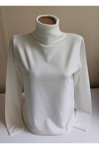 SİNAY TRİKO Women's Turtleneck Basic Elite Knitwear Sweater