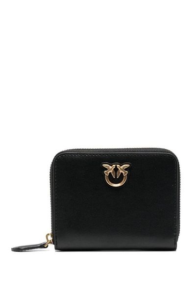 PİNKO Pinko Damen-Geldbörse in Schwarz – 13 x 10 x 3 cm, Modell 100249 A0F1Z99Q