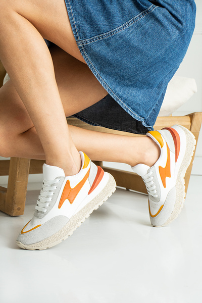 Trendpink Помаранчеві щоденні ортопедичні внутрішні устілки для жіночих кросівок