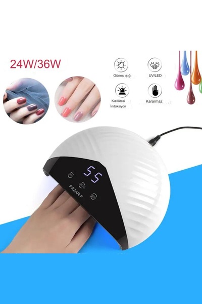 xolo Dijital Ekran Uv Led 36W Zaman Ayarlı Profesyonel Oje Kurutucu SUN5F 3 in 1