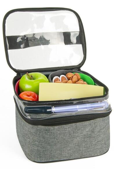 CarryNova Lunch Box Adult Child Food Lunch Carrying Bag Gray